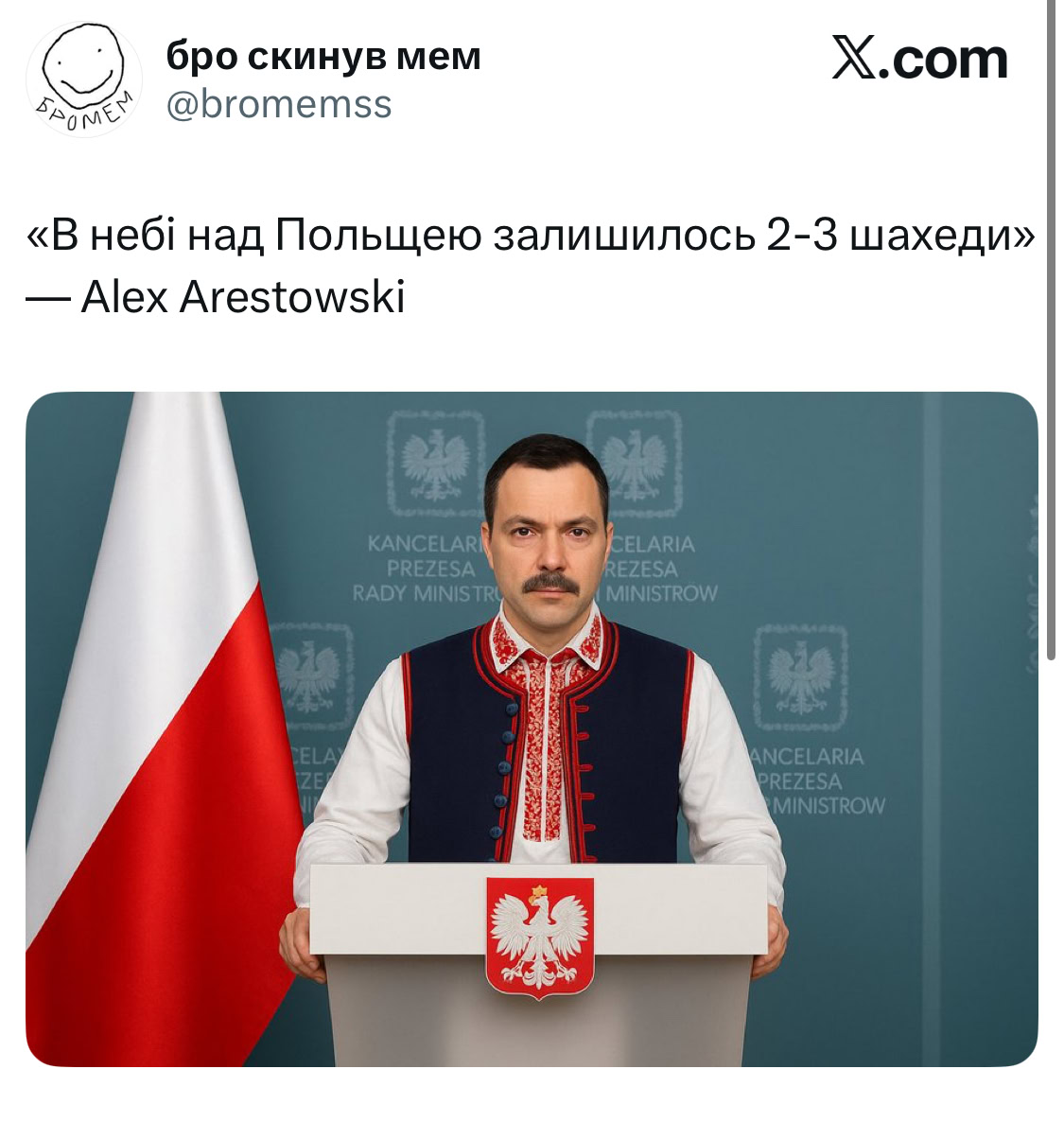 «Pies Nabój» і не тільки: українці відреагували на російські дрони у Польщі мемами