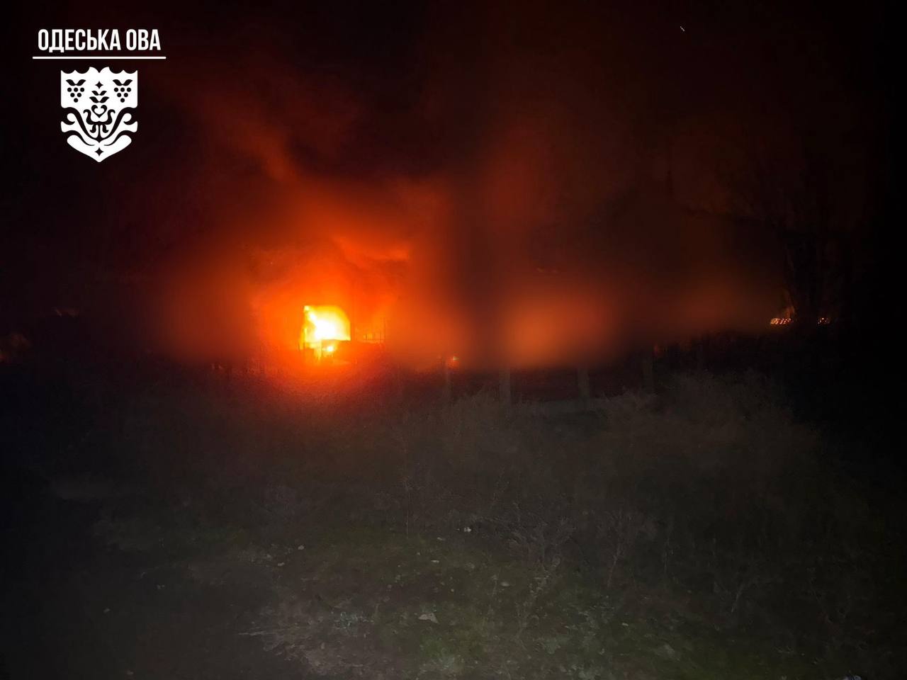 рф знову атакувала Одещину дронами: загорілося обладнання на турецькому судні