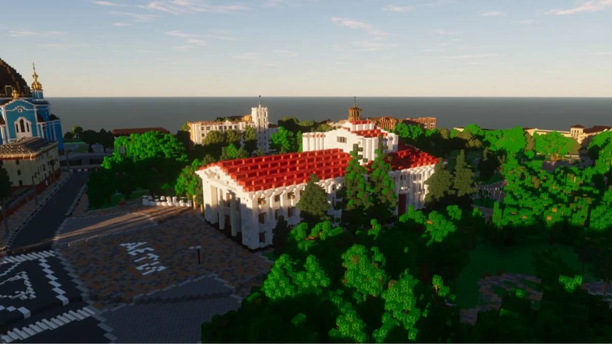 Українські геймери відтворили Маріуполь у Minecraft