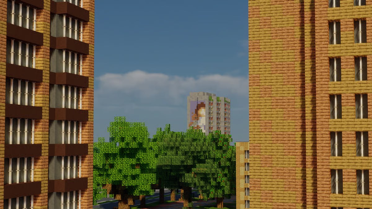 Українські геймери відтворили Маріуполь у Minecraft